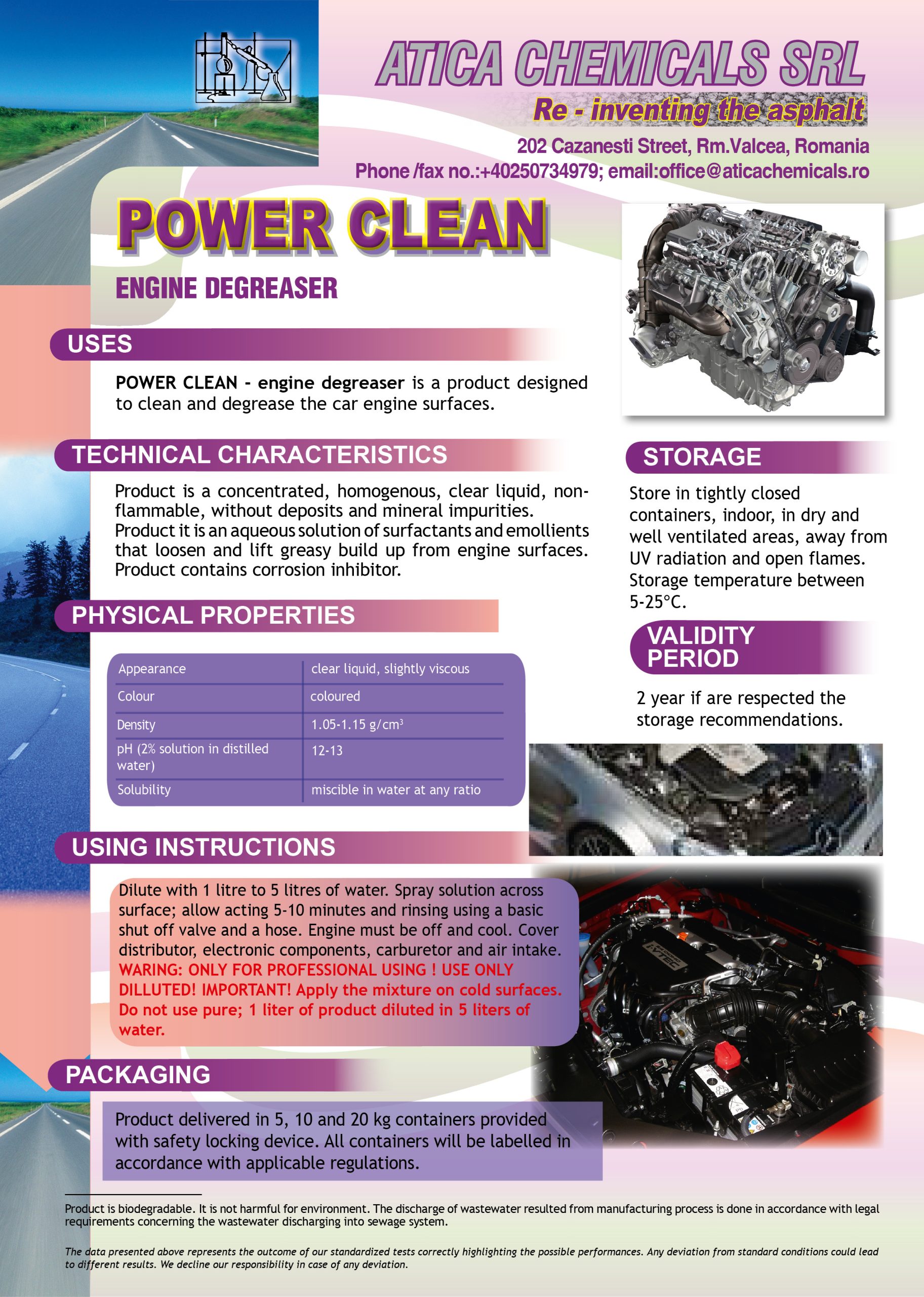 POWER CLEAN Engine degreaser